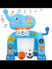 Toys for 1 2 3 Years Old Boys Girls, Toddler Basketball Hoop  Soccer Goal, New