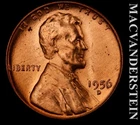 1956-D Lincoln Wheat Cent- Choice Gem Brilliant Uncirculated- Luster #L5374