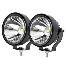 4 Inch Round Led Pod Lights, 60W Led Off Road Driving Fog 2pcs 4 inch White