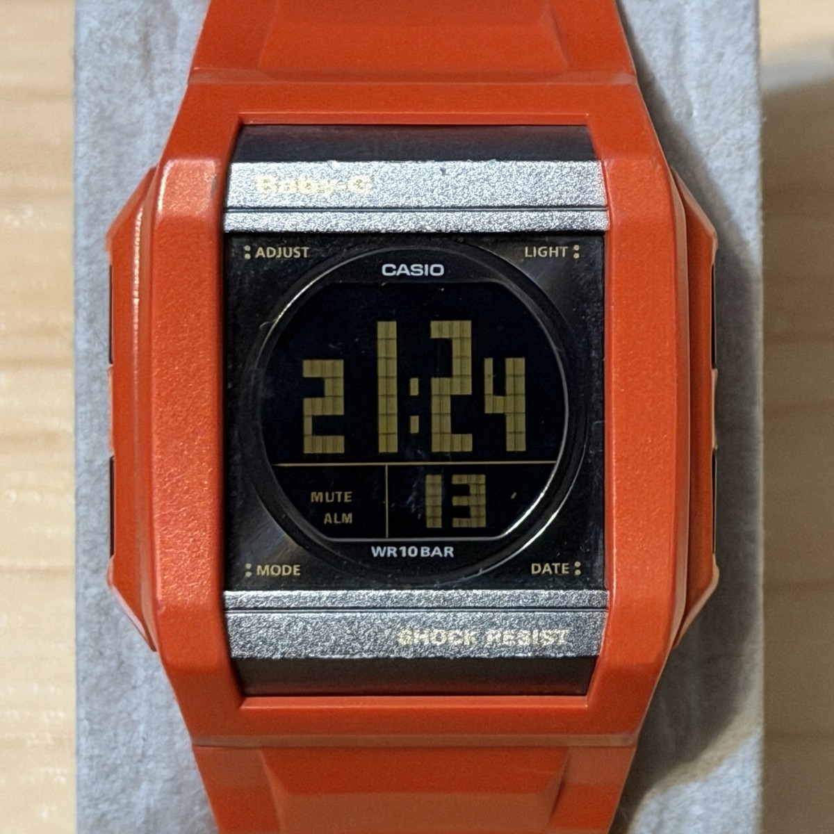 G-SHOCK & Baby-G デジタル腕時計セット Casio Baby-G G-Shock BG-810-4 Orange Women's Japan Only Digital