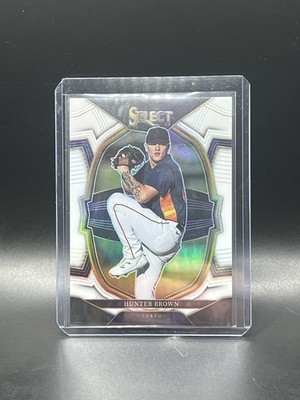 2023 Panini Select - Concourse Hunter Brown #98 White Prizm (RC) 143/149
