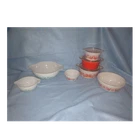 Vintage Pyrex round casserole dishes w/lids and mixing bowls set