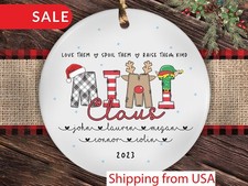 Personalized Mimi Ornament, Custom Grandkids Names Grandma Christmas Ornament...