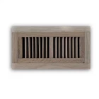 Lot of 4 - 4 in. x 12 in. Oak Wood Flush Mount Grille in Unfinished Oak