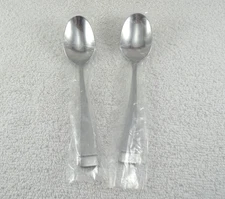 Mercer Frosted Teaspoon Lot Of 2 Oneida 18/10  Stainless Flatware Vietnam
