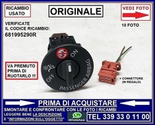 TASTO PULSANTE DISATTIVAZIONE AIRBAG PASSEGGERO RENAULT CLIO 4 + DUSTER 18-24