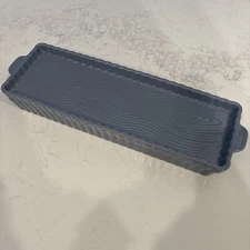 Temp-tations Old Woodland Blue Tart Pan & Tray  Lid 14"