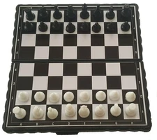 Folding Can Play Pocket Chess Magnetic Chess Mini Portable Folding With Board F