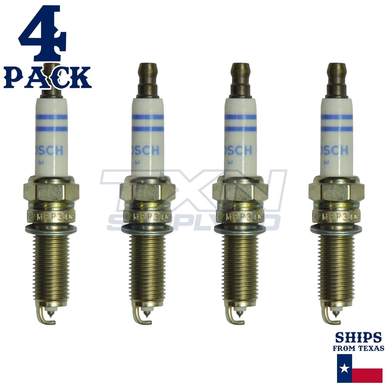 4 Pack Bosch YR7MPP33 Double Platinum Spark Plugs