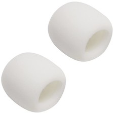 Fielect 2Pcs Microphone Cover Sponge Foam Mic Handheld White