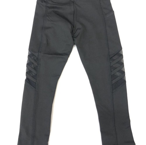 New! Justice girls mesh stripe legging size 6 Black Color - Picture 5 of 5