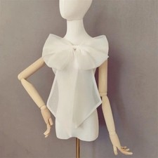 Simple Organza Wedding Bow With Ribbon 35 45 CM Women Bridal Knot Accessories