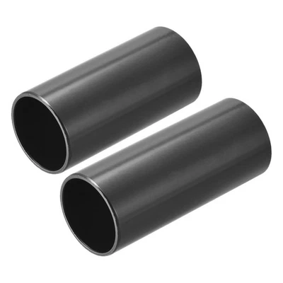 Guitare Slide 51mm 60mm Inox Acier Guitare Finger Slide Noir 2 Pack - Photo 1/4