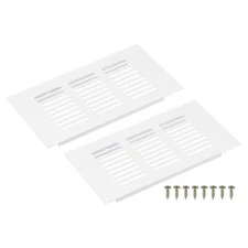 Rectangle Ventilation Grille, Aluminum Alloy(150x80 mm/6"x3", White)
