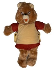 Vintage 1985 Teddy Ruxpin Bear Worlds Of Wonder WOW Talking Plush For Parts Only