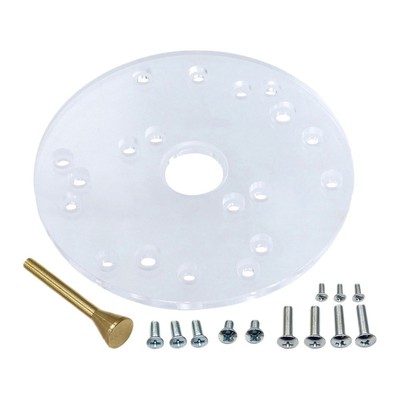 Stabile und einfach zu bedienende 164 mm Acryl Oberfräse Grundplatte mit Zentri