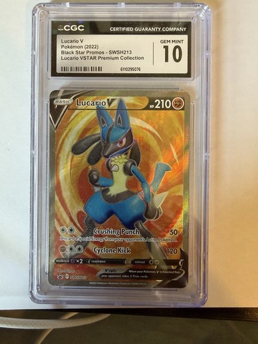 Lucario V graded CGC 10 for sale on eBay