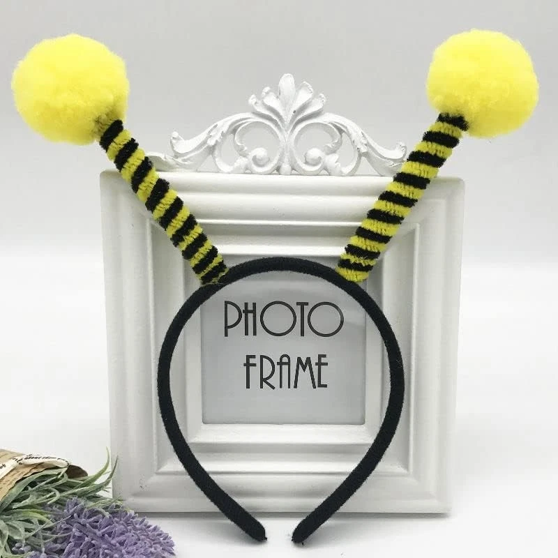 Antena de diadema de abeja para favor de fiesta, antena amarilla... Foto 3 de 4