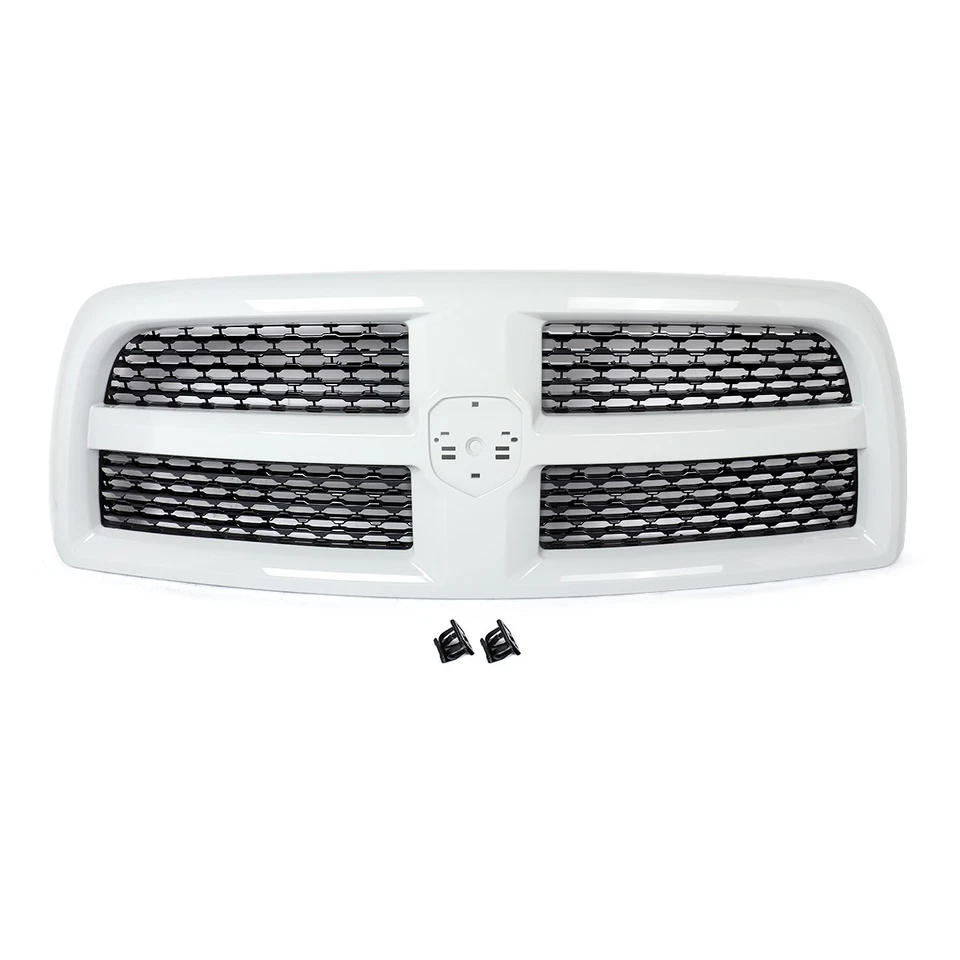 For 2013-2018 Dodge Ram 2500 3500 HD Bright White Grille Assembly Laramie Style - Image 2 of 4
