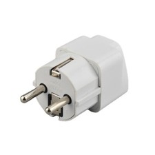 German Outlet Converter Universal  2 PIN Plug Adapter for Germany France Europe