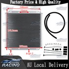 ALUMINUM TRANSMISSION OIL COOLER+3/8" BARB FITTING+1.2M HOSE KITS 30-PLATE