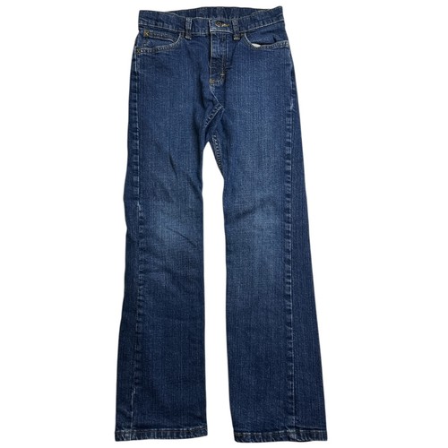 Wrangler Denim Blue Jeans Boys 12 Regular Western Cowboy Rodeo Adjustable Waist - Picture 2 of 7
