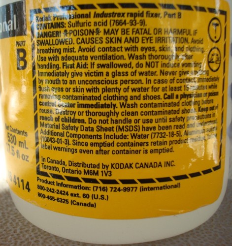 New, Kodak Professional Industrex Rapid Fixer Part B(hardener), 17.5 fl oz - Picture 4 of 4