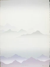 Rare Vintage Serigraph, Pencil Signed Cuillin Hills III, Limited Edition 250