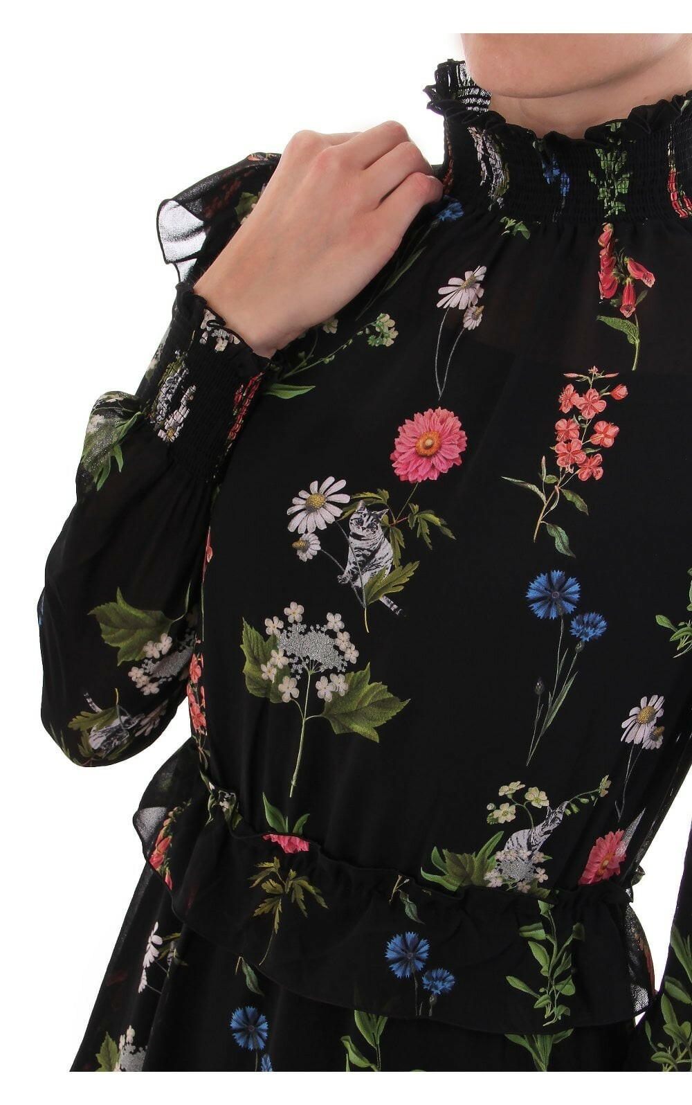 simarra florence midi long sleeve dress