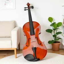 16-Inch Acoustic Beginners & Students Viola Set - Case, Bow, Rosin, Natural