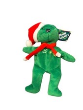 DAVID DAVE JUSTICE Bamm Beanos Stuffed Animal Teddy Bear Christmas Santa Hat