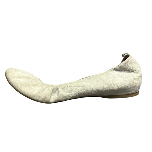 Zapatos planos de ballet de gamuza beige de fábrica J Crew para mujer talla 10 informales cómodos - Imagen 4 de 14