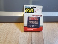 Vintage Radica Pocket Poker Electronic Game Model 1310 in Box 1992