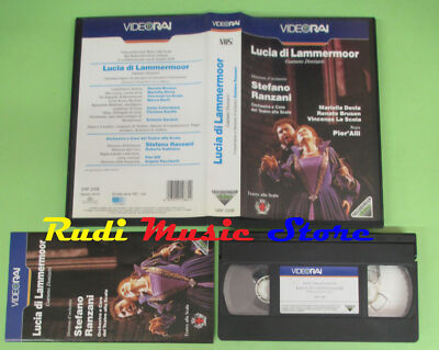 VHS Gaetano Donizetti LUCIA DI LAMMERMOOR Devia Bruson Ranzani (CL3)no cd dvd lp