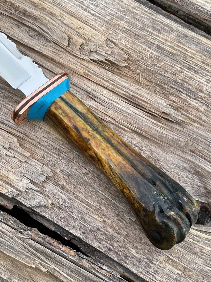 LEROY REMER BUCK 119 PROTETOR DE COBRE GNU COM FACAS DE FACA ACABAMENTO TURQUESA #9 - Imagem 2 de 4