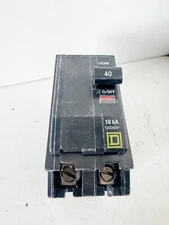 Square D QO240 2 Pole 40 Amp Type QO Plug In Yellow Circuit Breaker EL04
