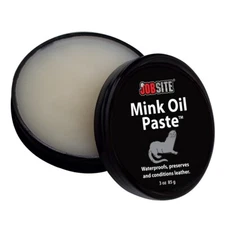 JobSite Premium Mink Oil Leather Waterproof Paste - 3 oz