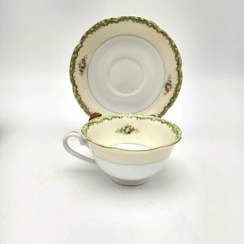 Vintage Noritake 1950's GREENBRIAR Porcelain Tea Cups And Saucers - Picture 9 of 12