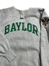 VTG Champion Reverse Weave Baylor USA Sweatshirt Heather Gray Men  s Large