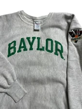 VTG Champion Reverse Weave Baylor USA  Sweatshirt Heather Gray Men’s Large