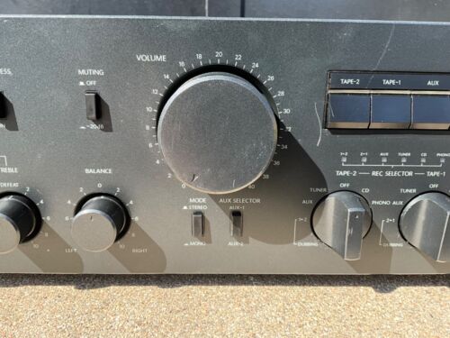 Onkyo Integra A-8087 Integrated Amp w/ Rosewood Sides, 100w/ch, Needs Repair - Picture 3 of 8