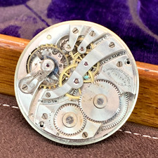 1914 E. Howard Watch Co. 12S 17J Open Face Pocket Watch Movement