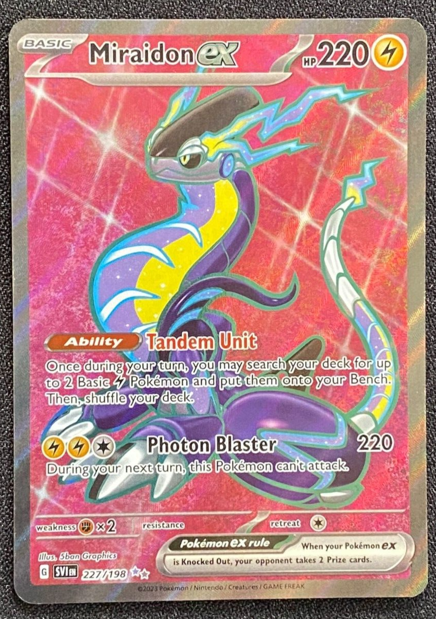 Pokemon - Miraidon ex 227/198 - Escarlata y violeta - Ultra Raro - Holo  Full Art