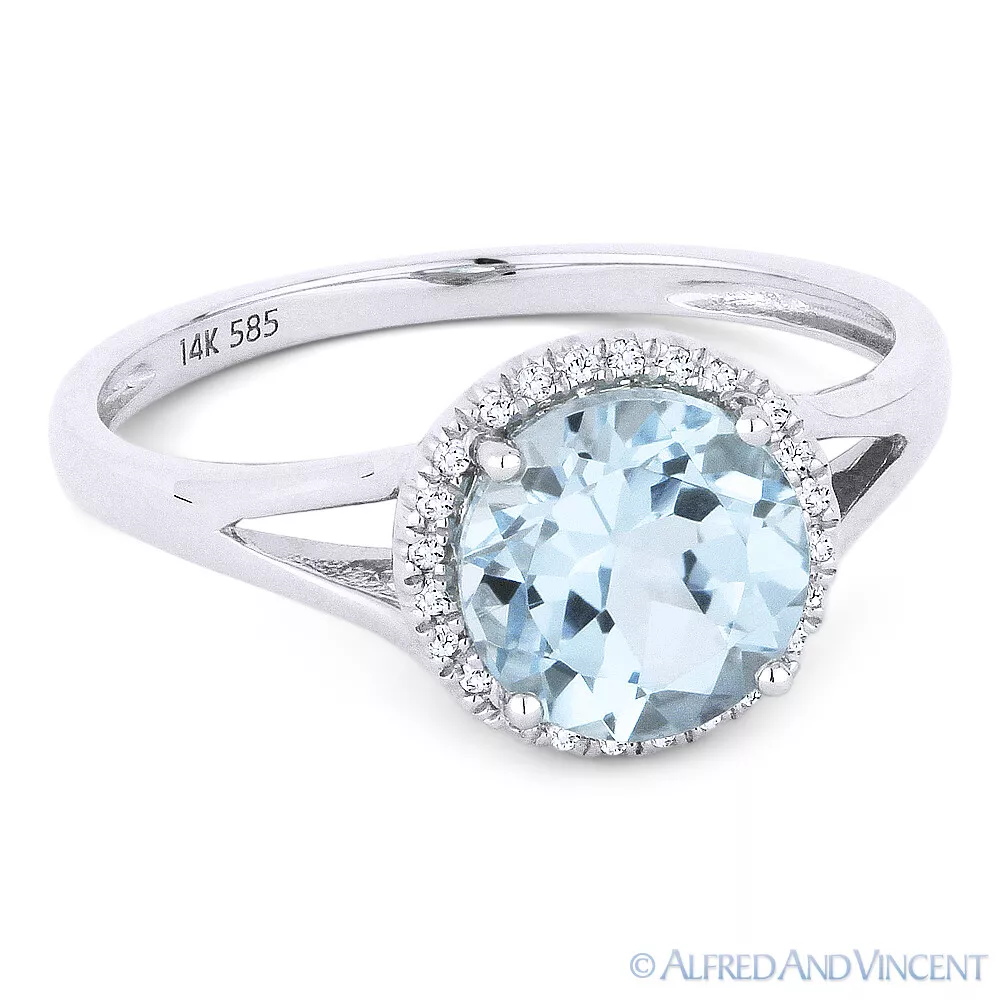 Aqua blue hotsell engagement ring