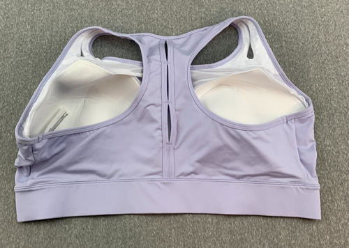 Yvette Sports Bra Womens Asian 5XL Light Purple Front Zip Racerback Firm Support - Picture 2 of 13