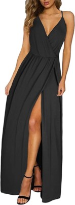 sachin and babi light blue dress Women's Black Maxi Dresses