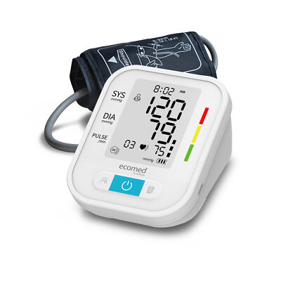 ecomed BU-95E Oberarm-Blutdruckmessgerät für Blutdruck und Pulsmessung