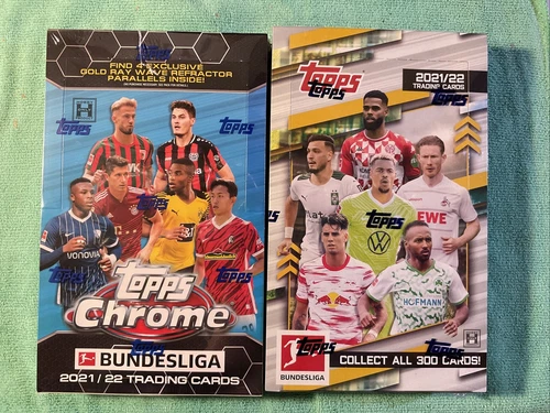 2021/22 TOPPS CHROME BUNDESLIGA LITE HOBBY . & AND TOPPS HOBBY BOX LOT NEW