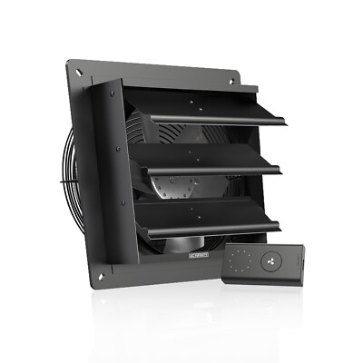 AIRLIFT S10 Shutter Exhaust Wall Mount-Fan 10'' Attic, Shed, Workshop, Greenhouse