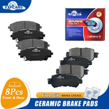 Front & Rear Ceramic Disc Brake Pads For 2016 2017 2018 Mazda CX-3